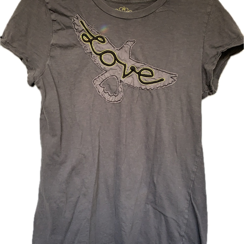 Old Navy “Love” T-Shirt, Gray, Short Sleeves. Size Large